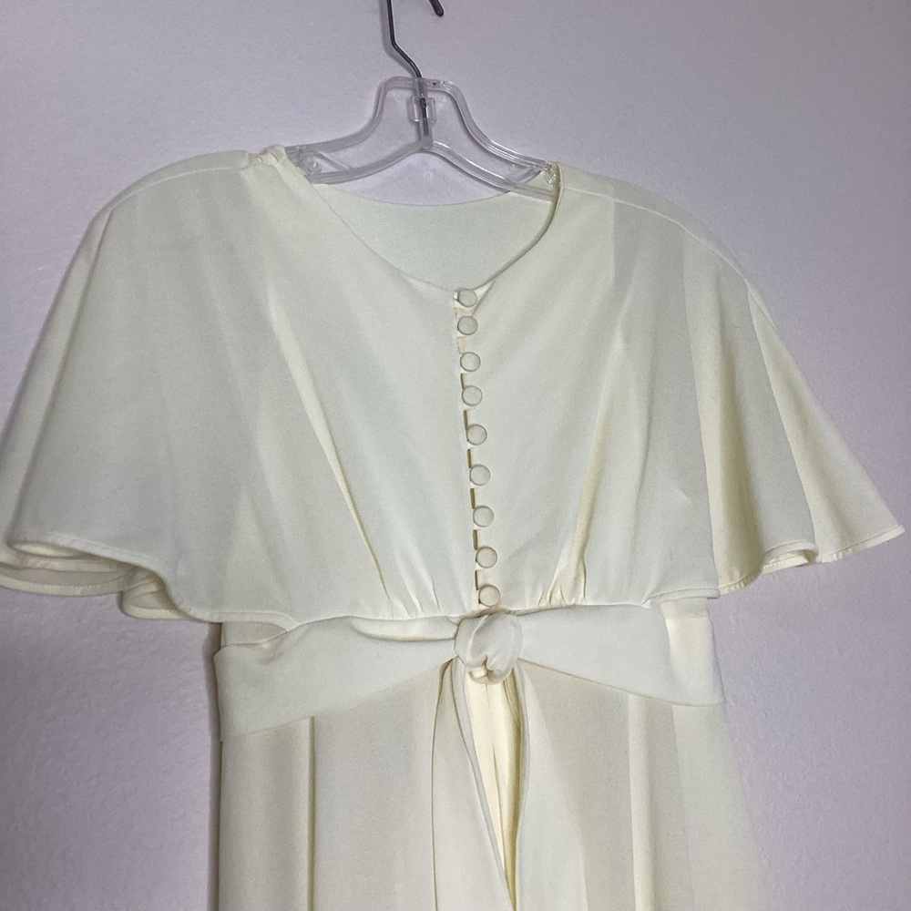 Vintage Blanche by Ralph Montenegro House Dress Butter Yellow S - Picture 2 of 11